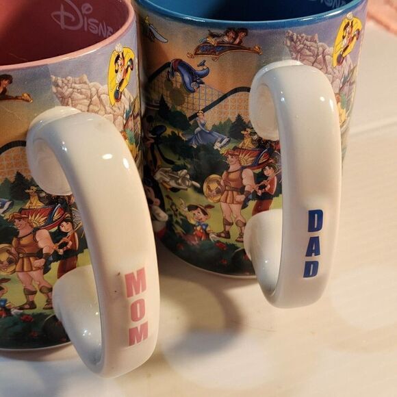 DISNEYLAND RESORT Disney Parks Original mom and dad 3D detail Coffee Mugs set 2 - Picture 14 of 16